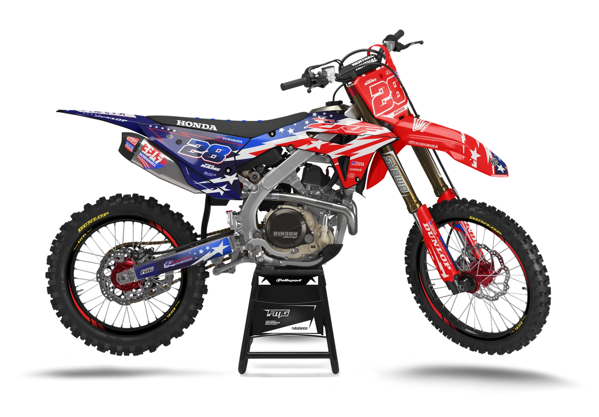 Honda USA Flag Graphics Kit