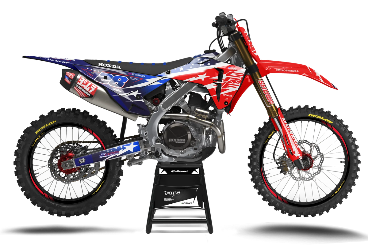 Honda 2025 USA Flag Graphics Kit