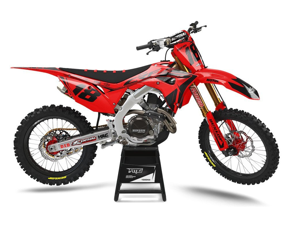 Red Honda Motocross Graphics UK