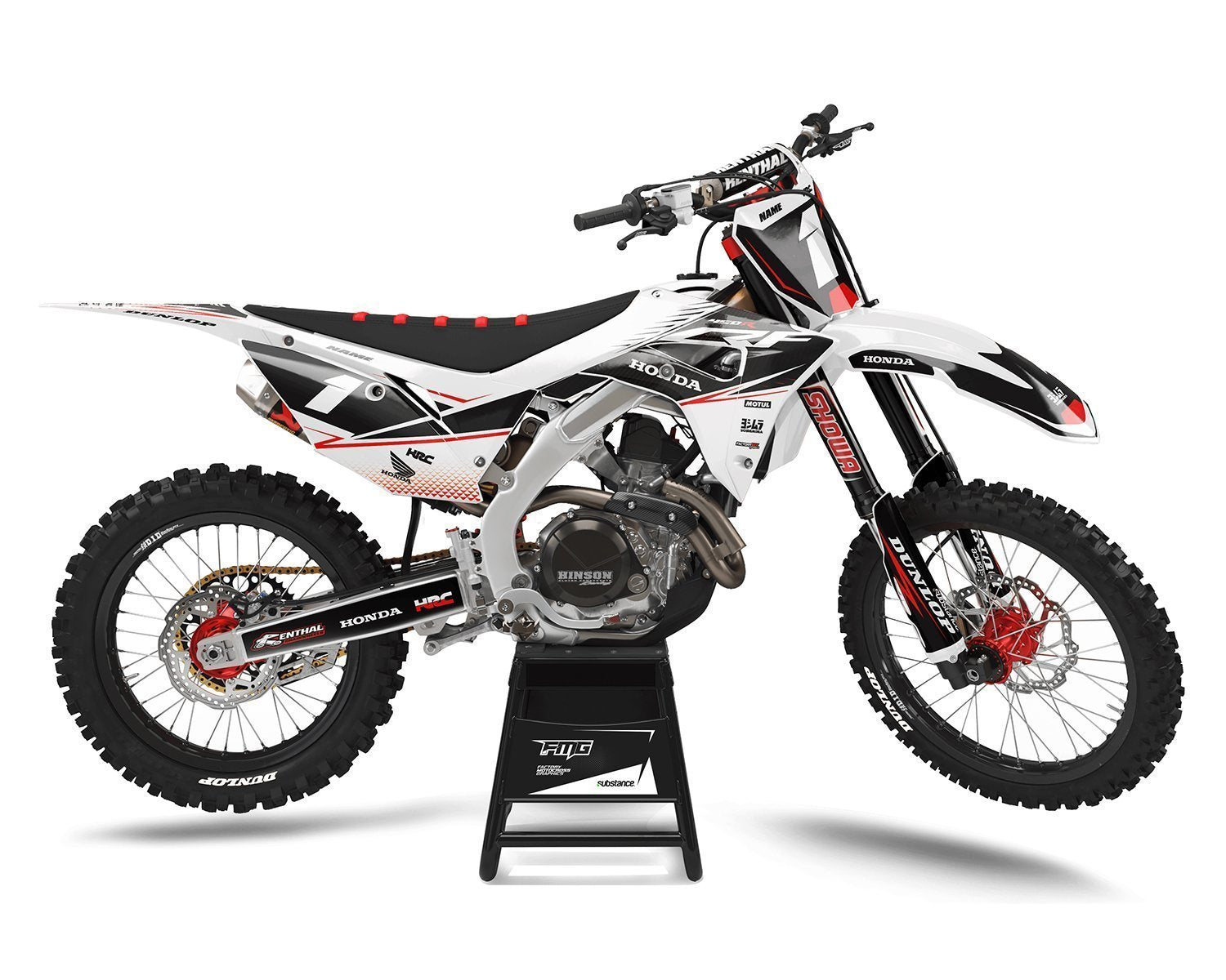 Custom Honda Motocross Enduro RX Stickers