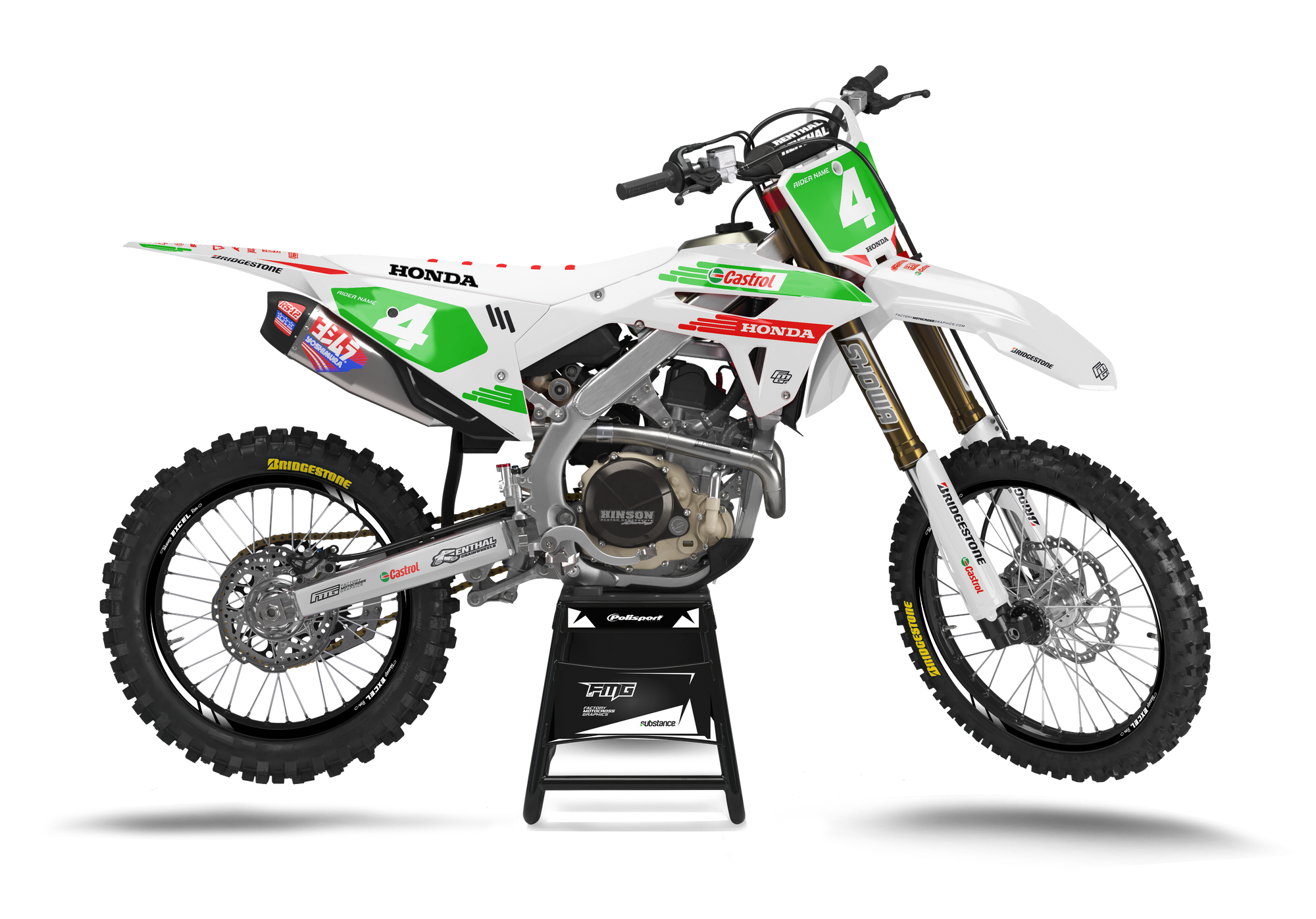 Honda Castrol Factory Graphics Kit