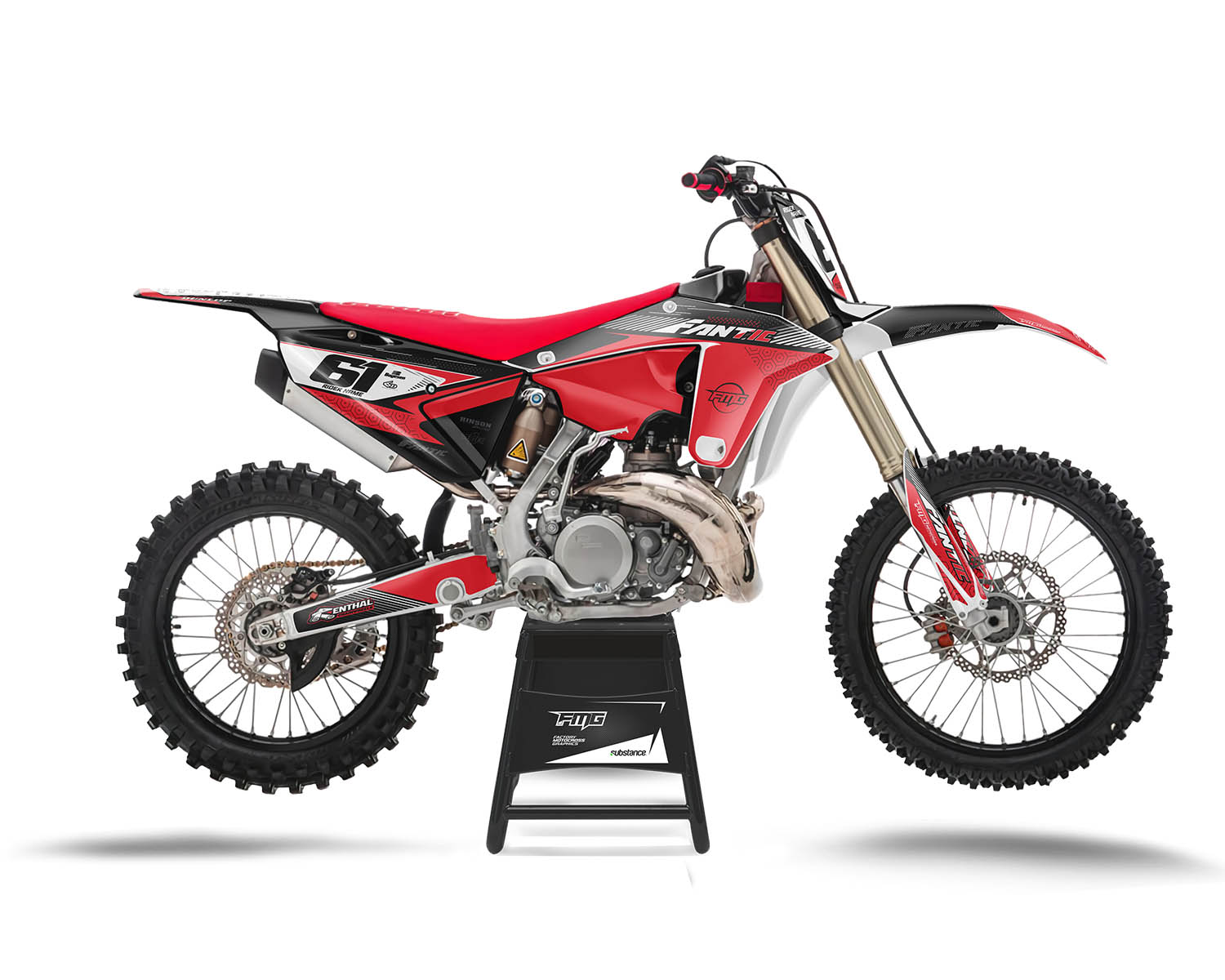 Fantic Custom MX Decal Graphics Kit