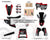 Honda Black Red Triumph Graphics Kit