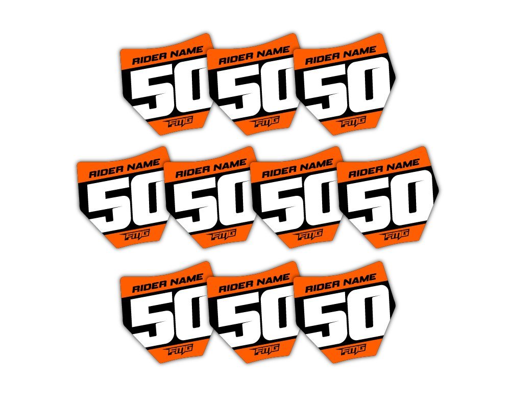 KTM Mini Plate Stickers