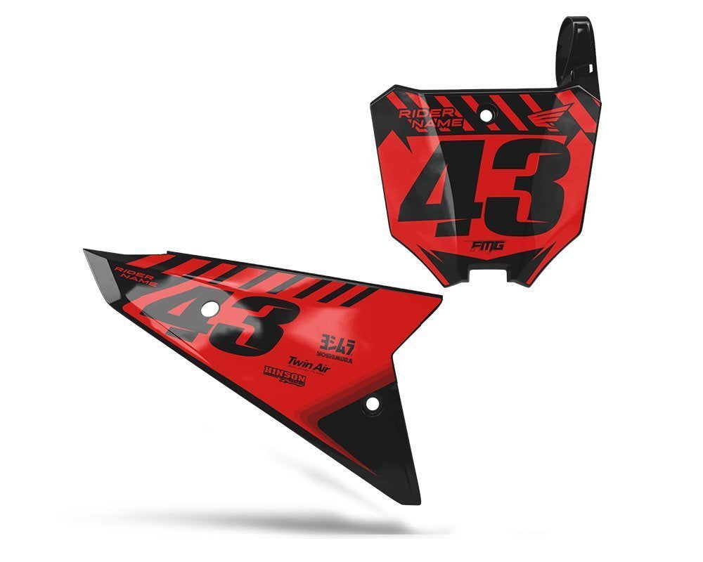 Honda Custom MX Number Boards