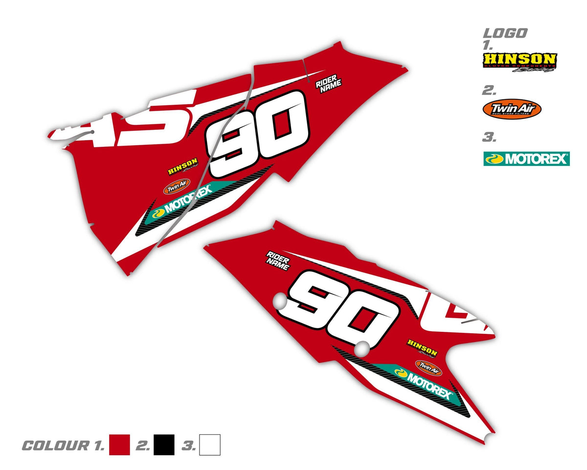 Custom GAS GAS Side Panel Decals