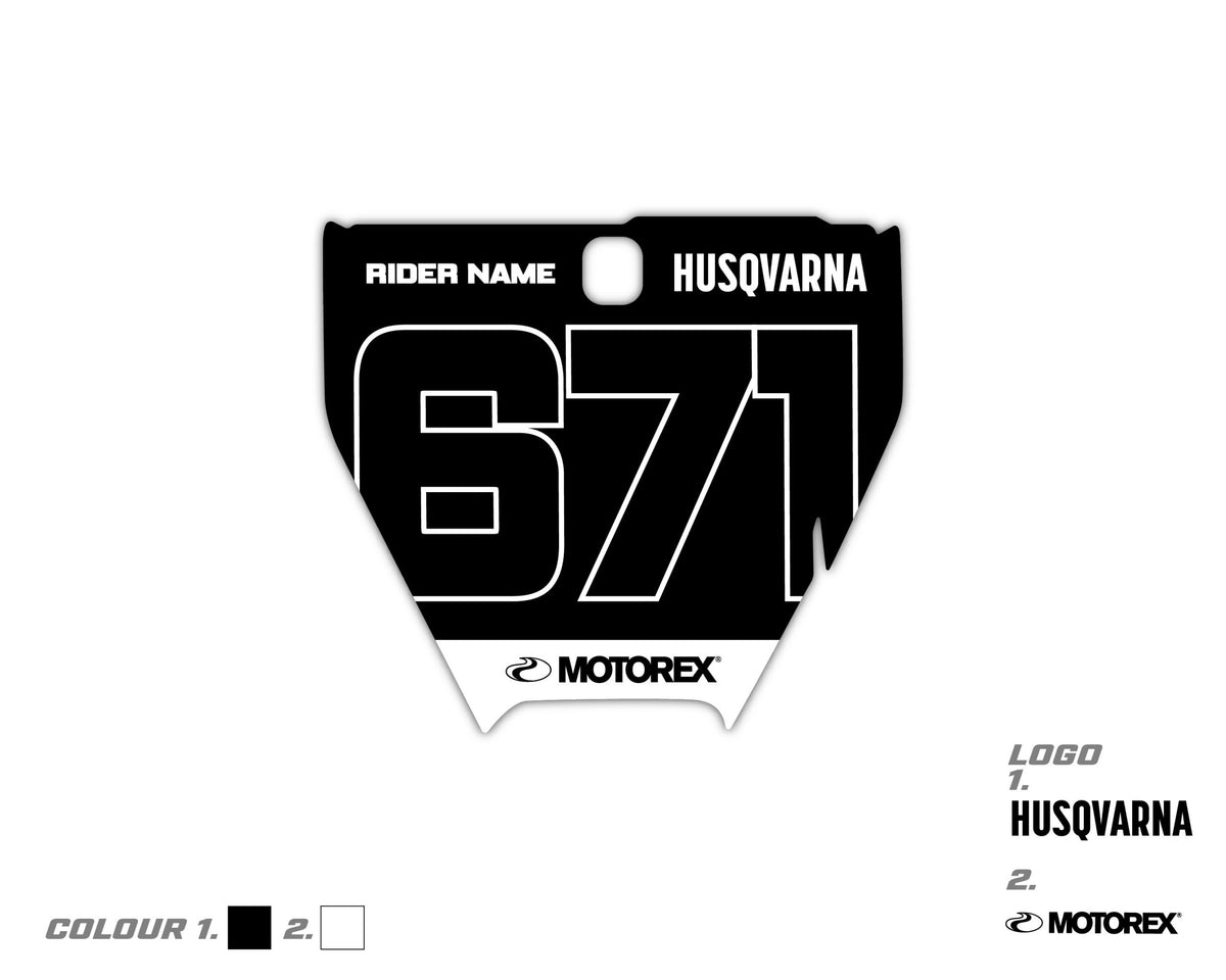 Custom Front Board Husqvarna Decals