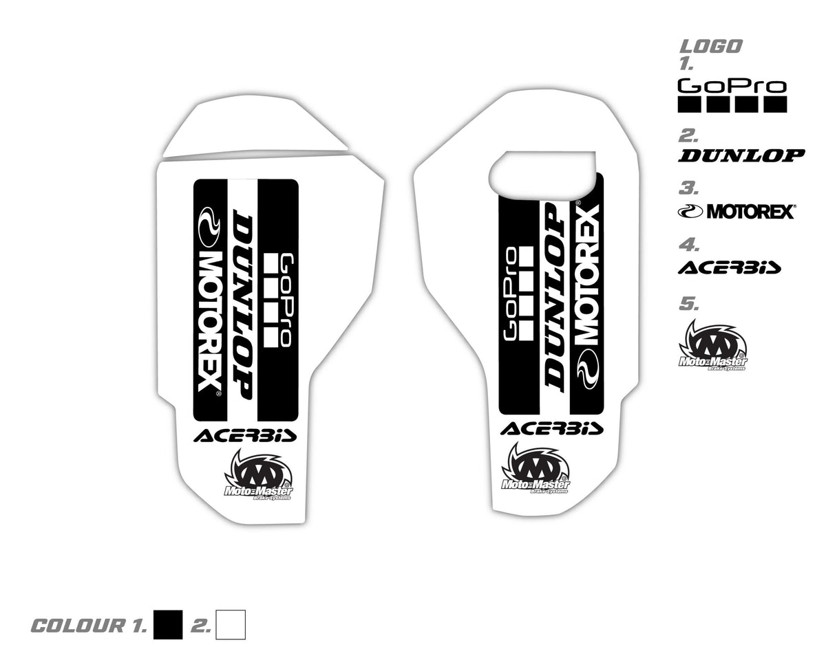 Lower Fork Decals Husqvarna FC TC FE TE