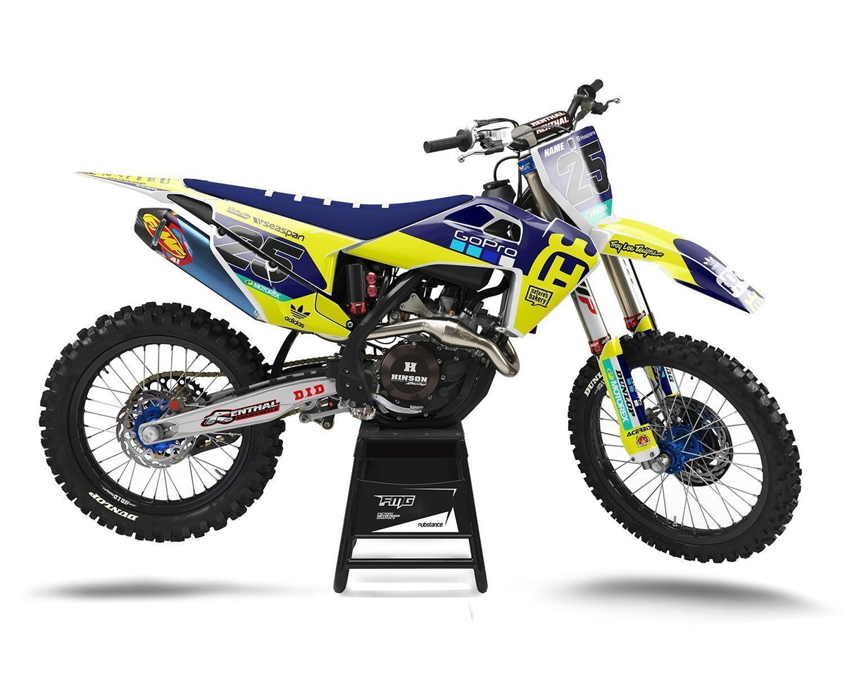 Neon Husqvarna Motocross Decals