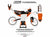 KTM Recess Orange Graphics Kit