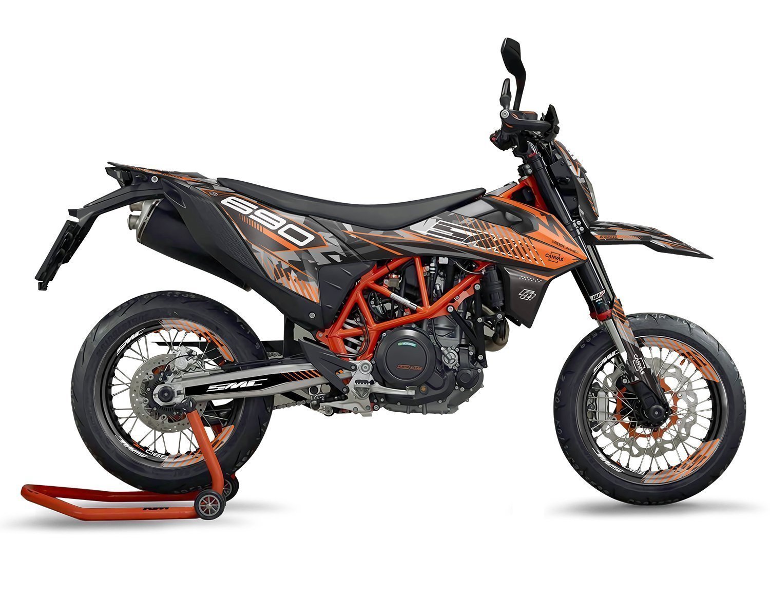 KTM 690 Split Supermoto Graphics Kit