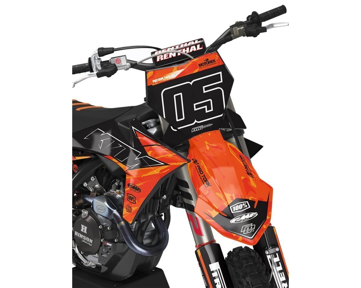 KTM Orange Comet Graphics Kit