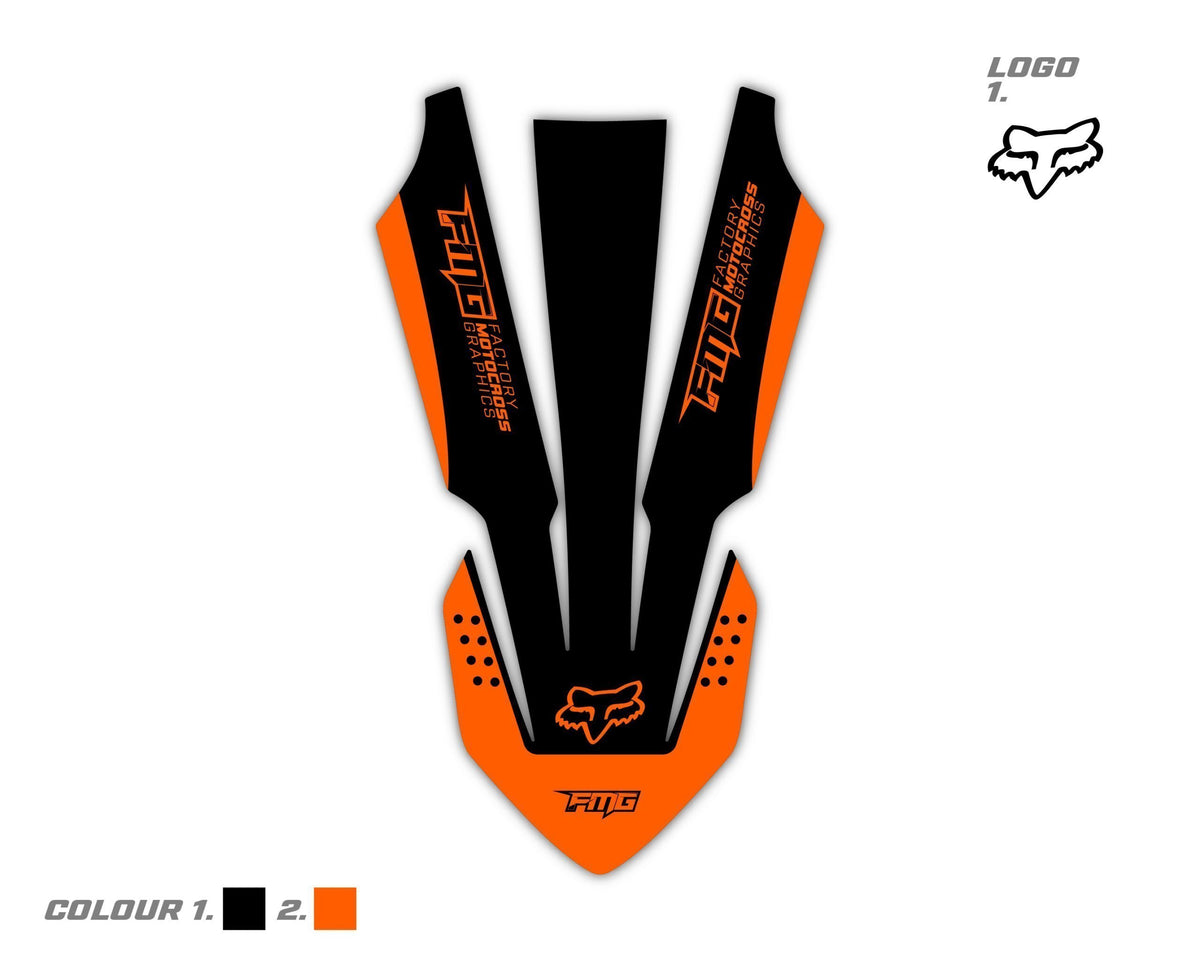 KTM Custom Front Fender Graphics