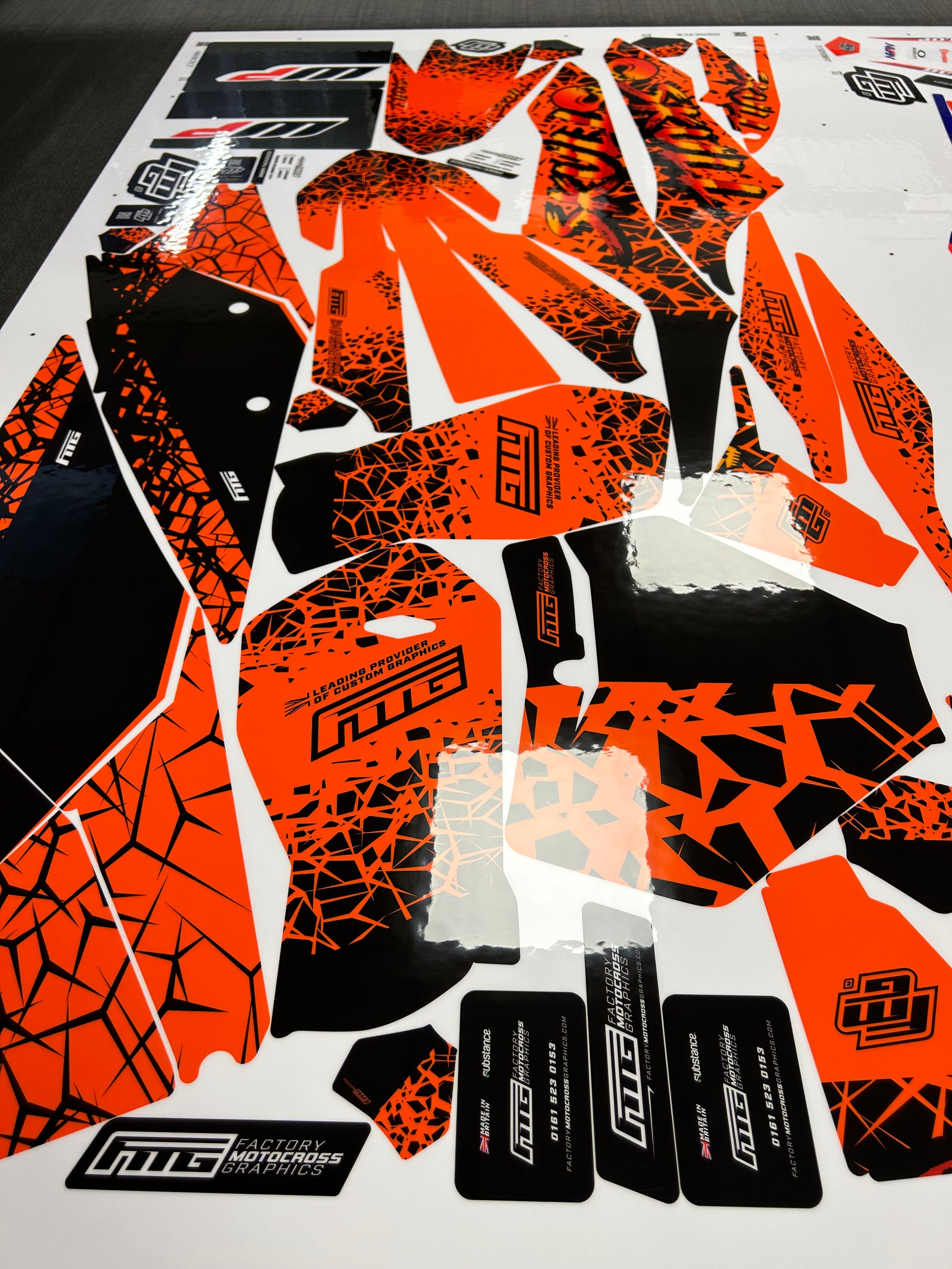 KTM Spooky Orange Graphics Kit