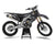 Black KX450F Carbon Motocross Graphics Kit