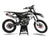 Kawasaki White Motocross Stickers