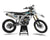 Kawasaki White Leopard Graphics Kit