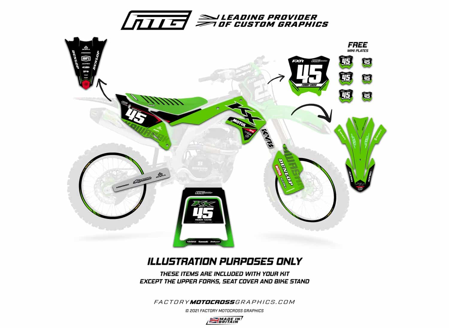 Kawasaki Lightning Black Graphics Kit