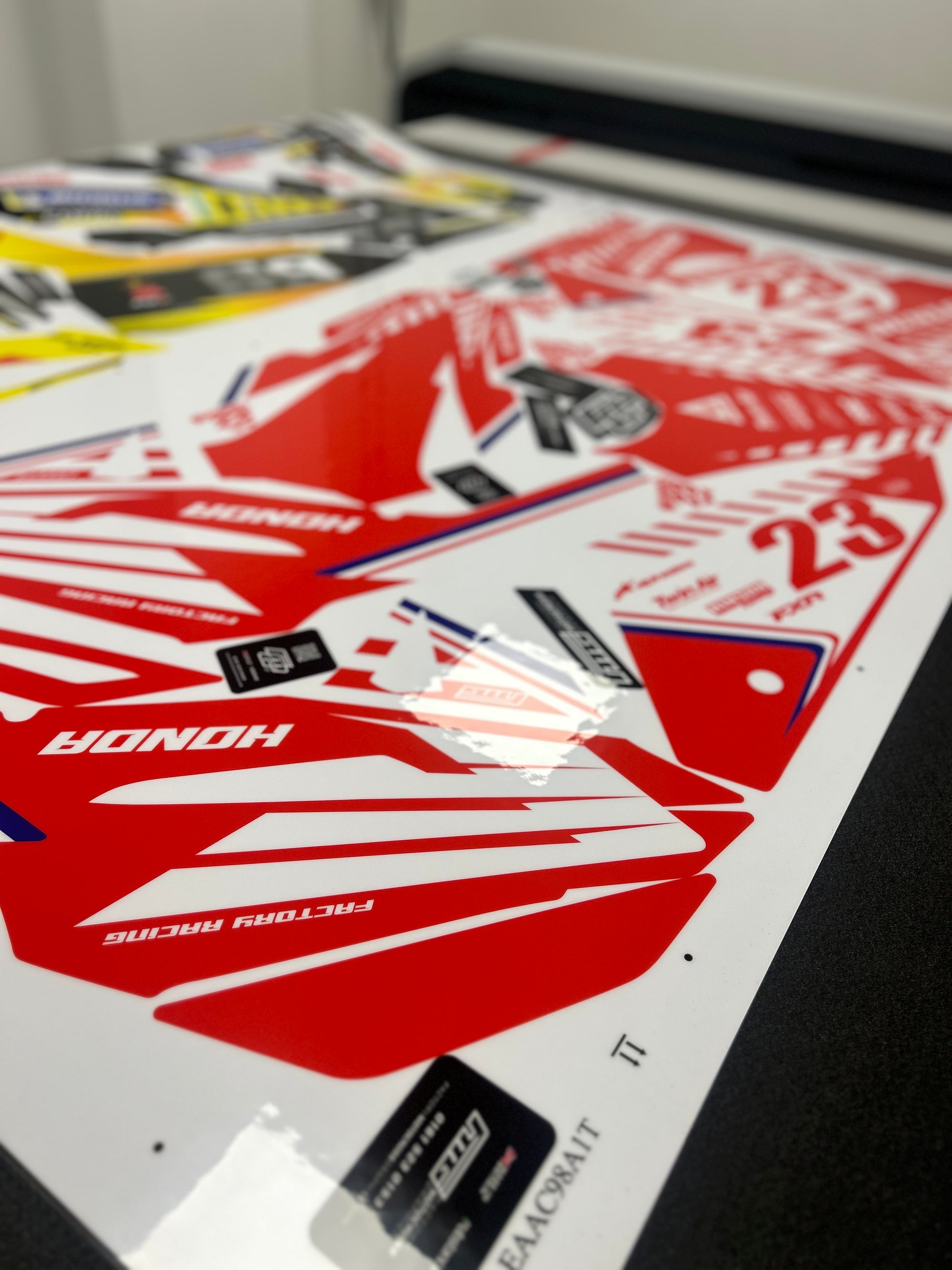 Honda Red Triumph Graphics Kit