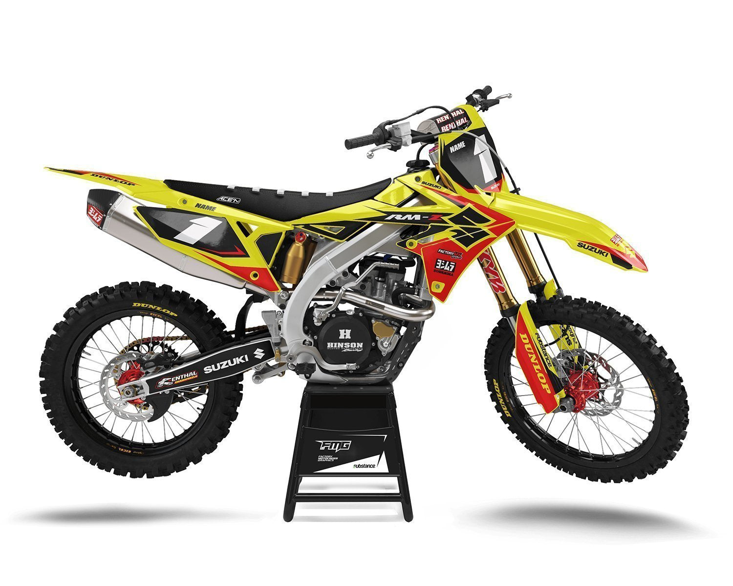 Suzuki RMZ JGR Motocross Graphics