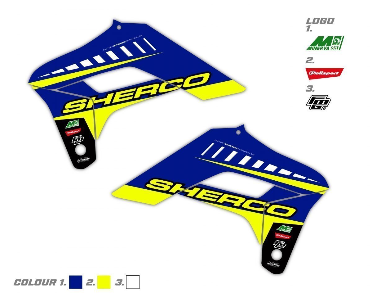 Sherco Radiator Shroud Graphics