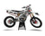 White Custom Suzuki Motocross Decal