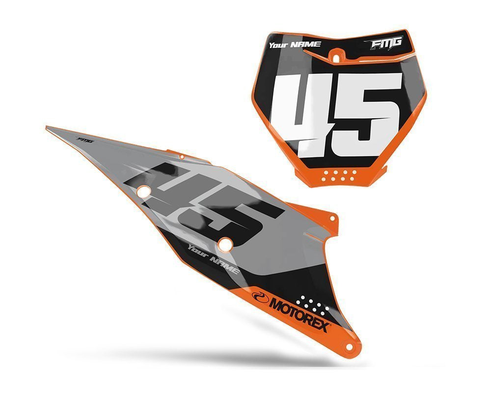 Volta KTM Number Board Decals