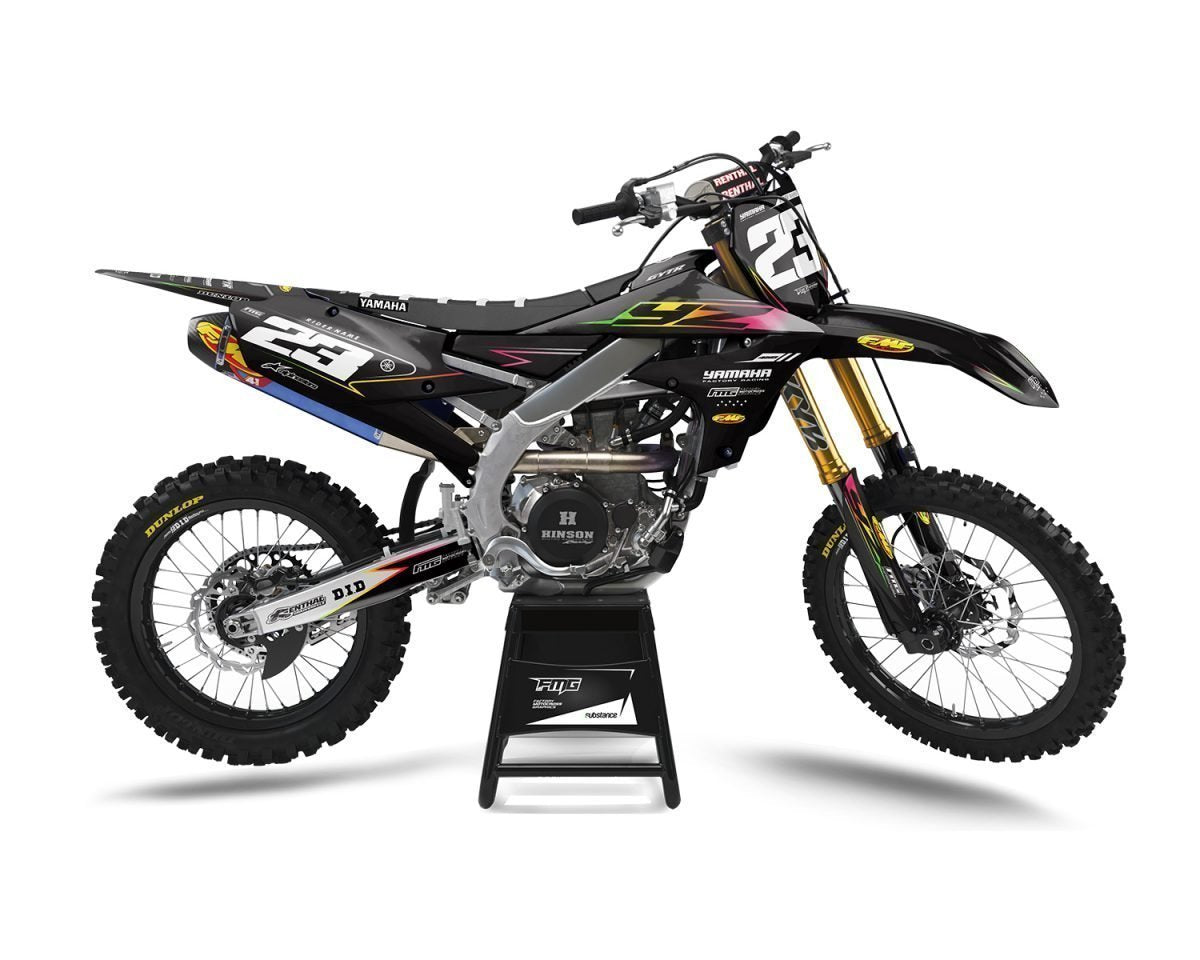 Black Yamaha Motocross Graphics