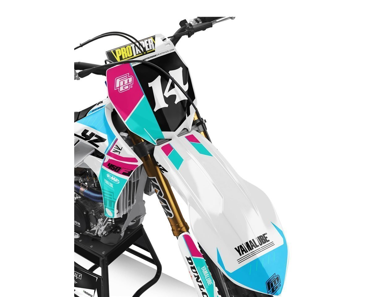 Yamaha White Fazzer Graphics Kit