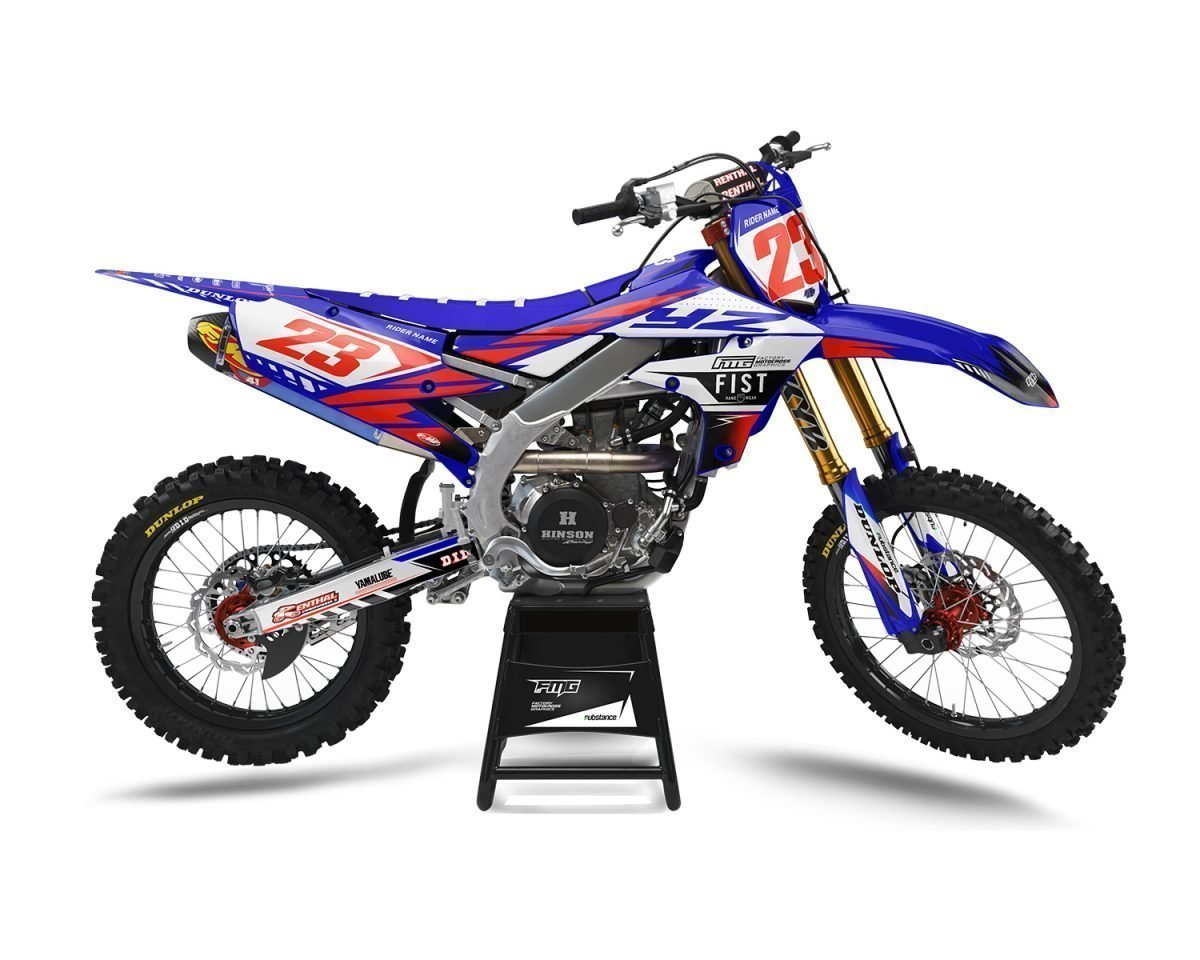 Red Yamaha Custom Motocross Graphics