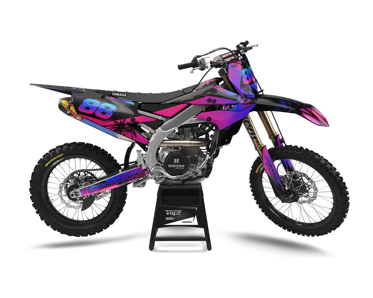 Yamaha Custom Tree Miami Vice Style Decal Kits