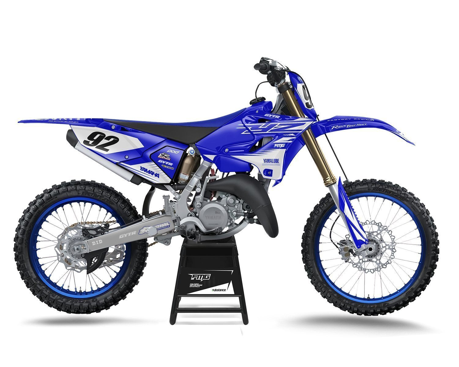 White Yamaha YZ Graphics