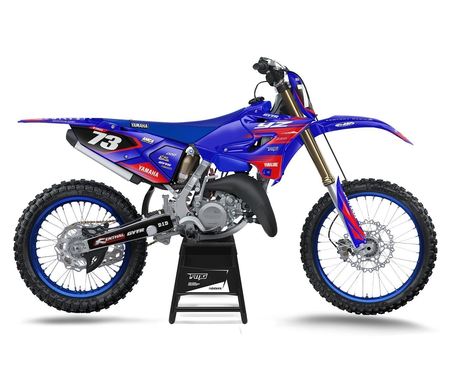 Red Yamaha YZ Graphics