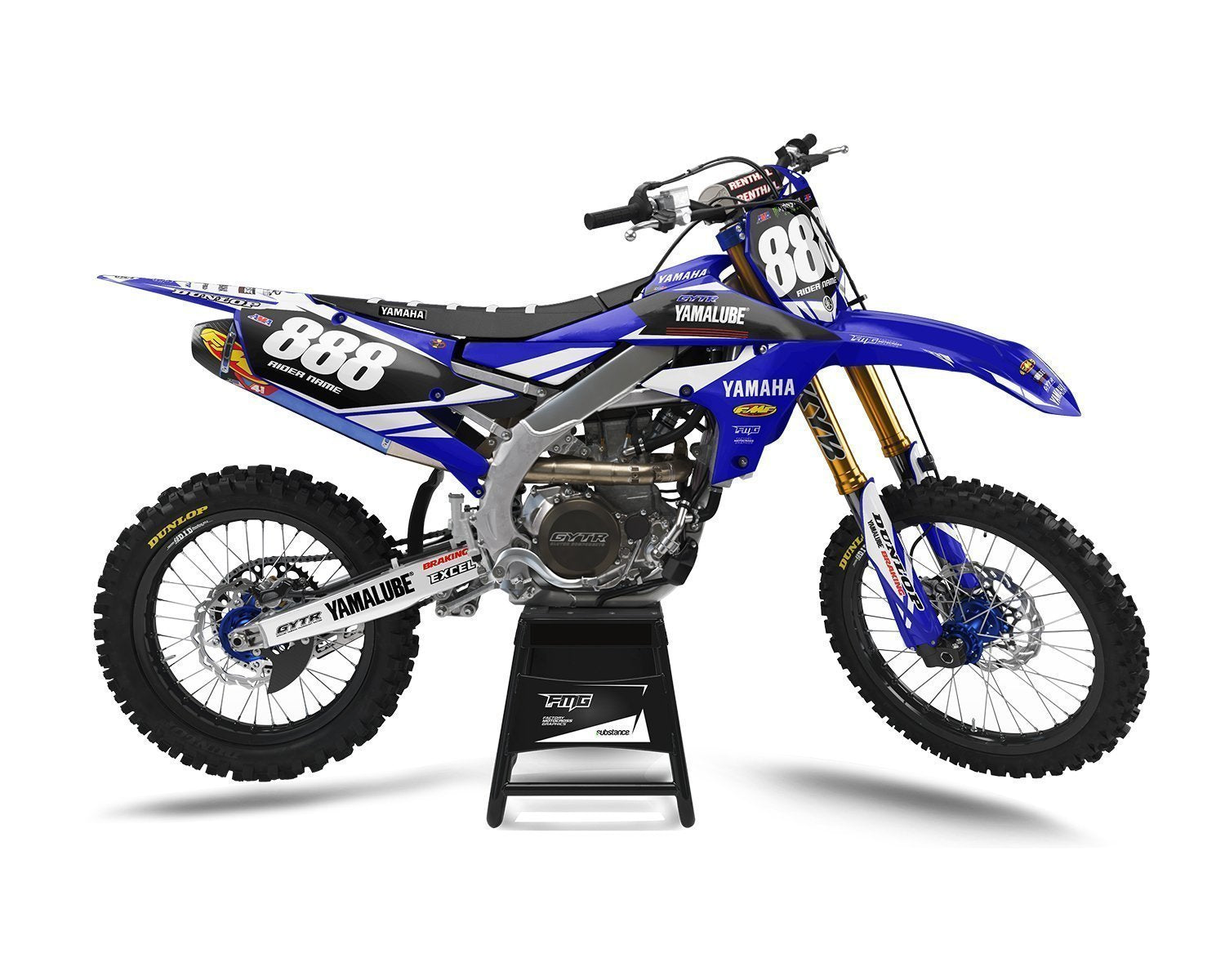 Yamaha Factory Blue Yamalube Graphics Kit