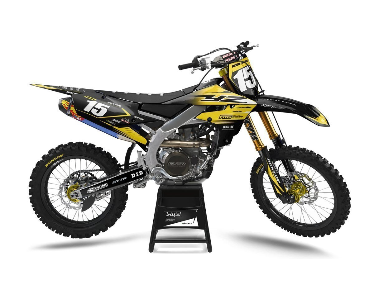 Custom Yamaha Yellow Decals