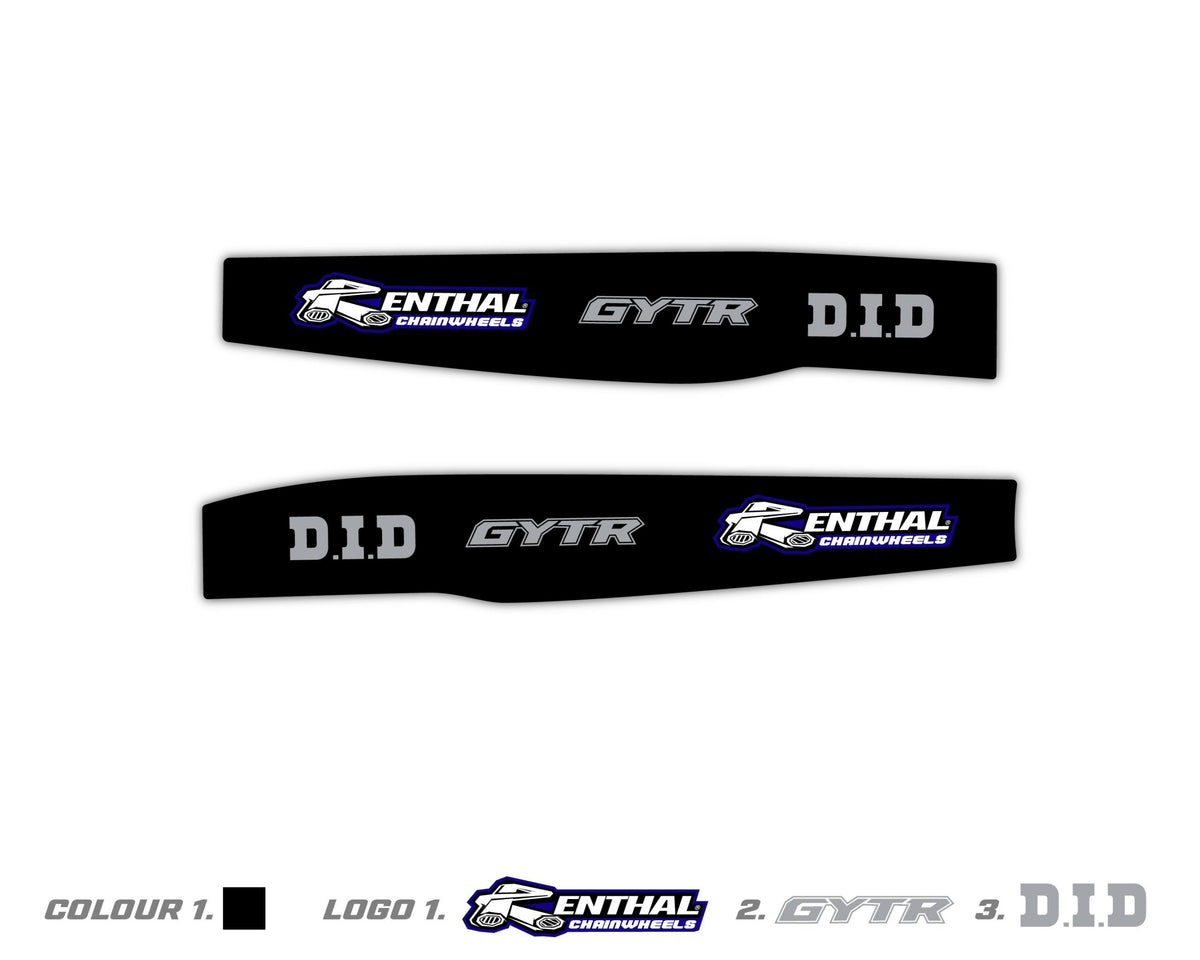 Black Yamaha Swing Arm Decals